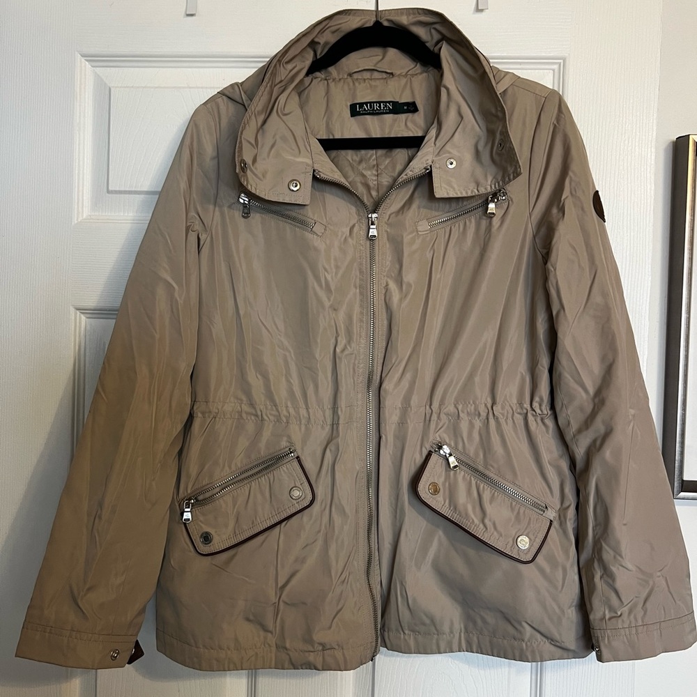 Lauren by Ralph Lauren Rain Jacket with Packable Hood